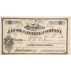 J Lusk Canning Company Stock  (90498)