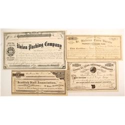 Four Miscellaneous California Stocks  (88175)