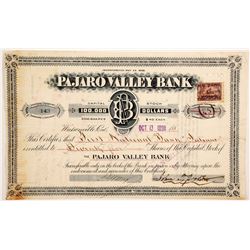 Pajaro Valley Bank Stock  (90421)