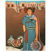 Image 1 : Hopi Maiden - Serigraph by Julie Lee Allen  (101053)