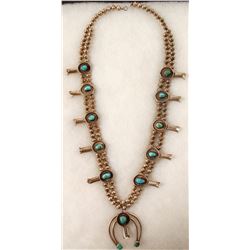 Navajo Squash Blossom Necklace  (90663)