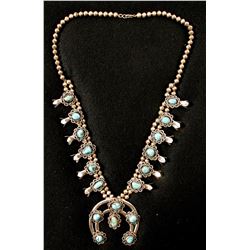 Navajo Squash Blossom Necklace  (90671)