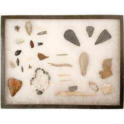 Points, Shell Bracelet, Bone Needles   (90276)