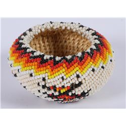 Paiute Beaded Bowl by Betty Rogers  (85956)