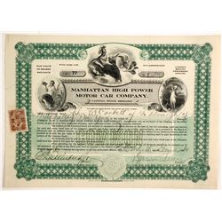 Manhattan High Power Motor Car Co  (88451)