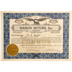 Marion Motors, Inc.  (88458)