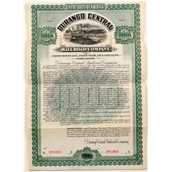 Durango Central Railroad Company Bond  (77250)