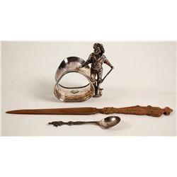 Metal Miner Decorative Items (3)  (89323)