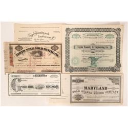 Gold Stocks (6) and Letterhead  (100071)