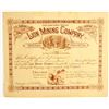 Image 1 : Lion Mining Company Stock  (77076)
