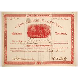 Algonquin Company Stock  (77067)