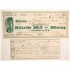 Image 1 : Hillside Mill and Mining Company Stock and Assessment Receipt  (88732)