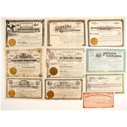 Goldfield, Nevada, Mining Stocks (10)  (88421)
