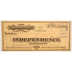 Independence Mining Company Stock  (77047)