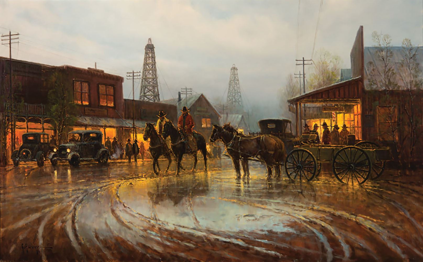 How Much Are G Harvey Prints Worth 2 G. HarveyBeginning of a Boomtown Scottsdale Art Auction, LLC