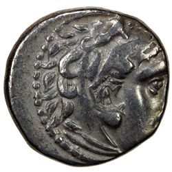 MACEDONIAN KINGDOM: Alexander III, the Great, 336-323 BC, AR drachm (4.03g), Lampaskos mint, 310-301