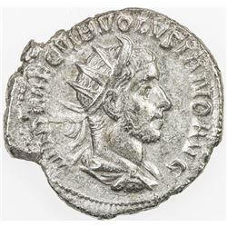 ROMAN EMPIRE: Volusian, 251-253 AD, AR antoninianus, AEQVITAS, VF