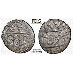 ZAND: Karim Khan, 1753-1779, AR abbasi, Shiraz, AH117x. PCGS AU58