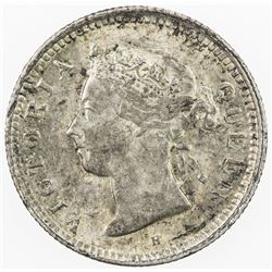CHINA: HONG KONG: Victoria, 1841-1901, AR 5 cents, 1900-H. AU