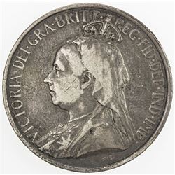 CYPRUS: Victoria, 1837-1901, AR 18 piastres, 1901, KM-7, Fine.