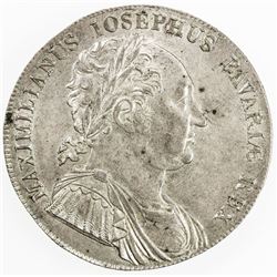 BAVARIA: Maximilian I Josef, 1806-1825, AR thaler, 1818. AU