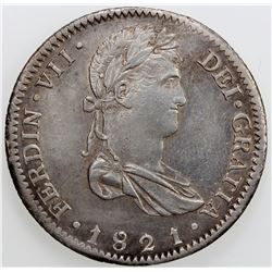 MEXICO: Fernando VII, 1808-1821, AR 8 reales, 1821/18-Ga. EF