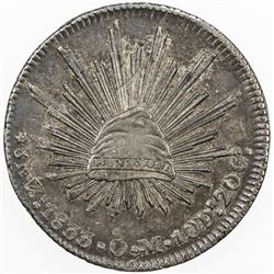 MEXICO: AR 8 reales, 1833-Zs. EF