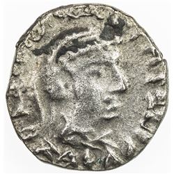 INDO-GREEK: Strato II, ca. 40-15 BC, AR drachm, Jammu, VF