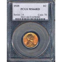 1935 1C Cent PCGS MS66RD