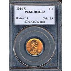 1944-S 1C Cent PCGS MS66RD