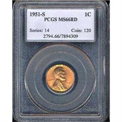 1952-D 1C Cent PCGS MS66RD