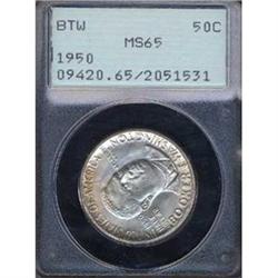 1950 BTW 50C Half Dollar PCGS MS65