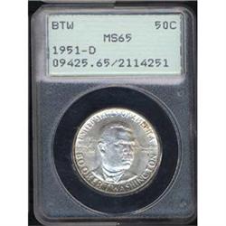 1951-D BTW 50C Half Dollar PCGS MS65