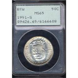 1951-S BTW 50C Half Dollar PCGS MS65
