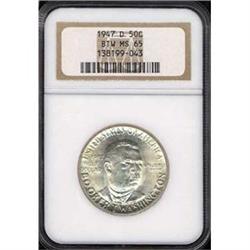 1947-D BTW 50C Half Dollar NGC MS65