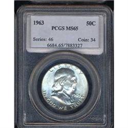 1963 50C Half Dollar PCGS MS65