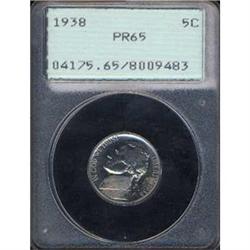 1938 5C Nickel PCGS PR65