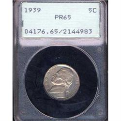 1939 5C Nickel PCGS PR65