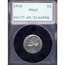 1940 5C Nickel PCGS PR65