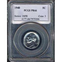1940 5C Nickel PCGS PR66