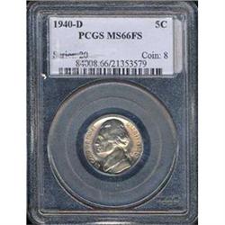 1940-D 5C Nickel PCGS MS66FS