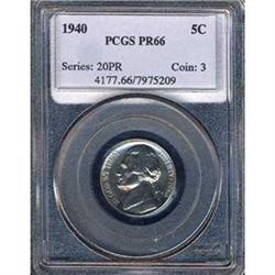 1940 5C Nickel PCGS PR66