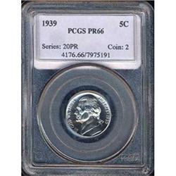 1939 5C Nickel PCGS PR66