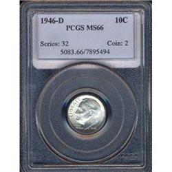1946-D 10C Dime PCGS MS66