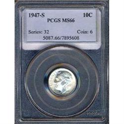 1947-S 10C Dime PCGS MS66