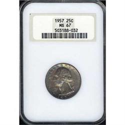 1957 25C Quarter NGC MS67