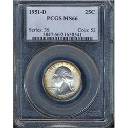 1951-D 25C Quarter PCGS MS66