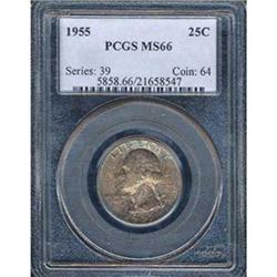 1955 25C Quarter PCGS MS66