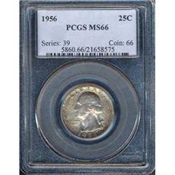 1956 25C Quarter PCGS MS66