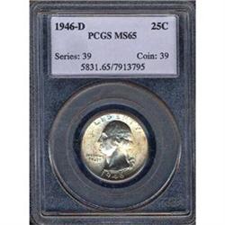 1946-D 25C Quarter PCGS MS65